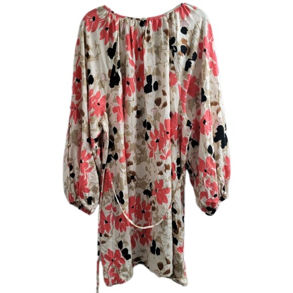 LOFT NWT XXL “Gardenia” Button-Sleeve Mini Dress Spring 2025 Rayon Blend - Picture 9 of 9